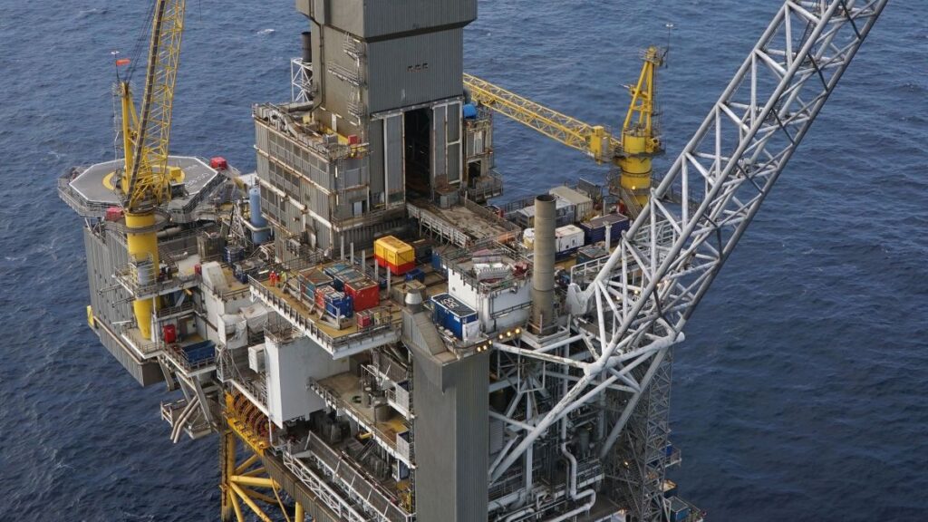 Platforma Oseberg Sør u Sjevernom moru, u blizini novootkrivenog nalazišta nafte i plina Grimsnes. Foto: IKM / © Equinor