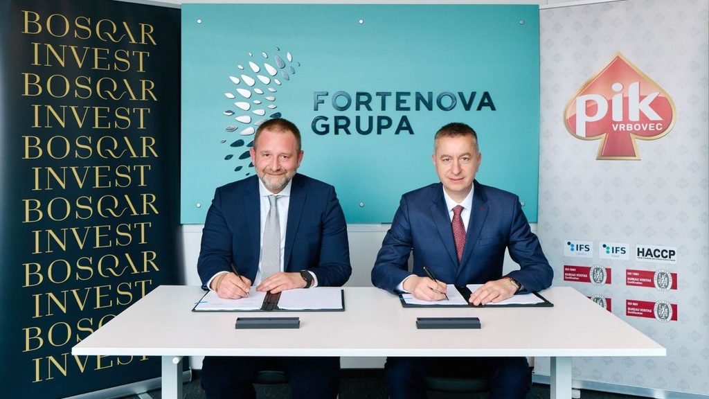 Potpisivanje ugovora BOSQAR INVEST-a i Fortenova grupe o kupoprodaji dionica PIK Vrbovca / Foto:  BOSQAR INVEST