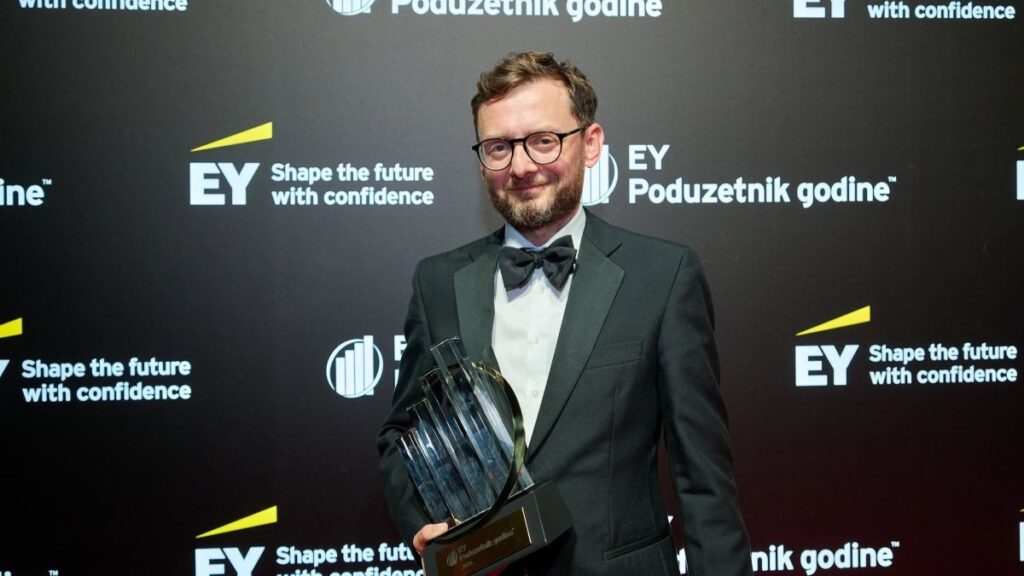 Srđan Kovačević, suosnivač i izvršni direktor Orqe, hrvatski EY Poduzetnik godine za 2026. Foto: EY Hrvatska